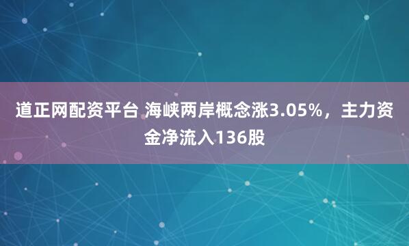 道正网配资平台 海峡两岸概念涨3.05%，主力资金净流入136股